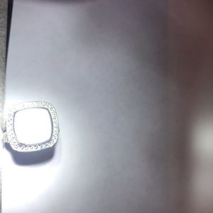 David Yurman Mother of Pearl and Diamond Ring